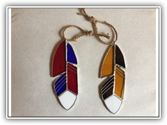 Kelly Buchanan Stained Glass Feathers